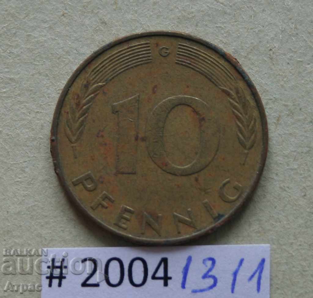 10 pfennig 1972 G - Germania