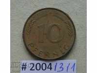 10 pfennig 1972 G - Germany