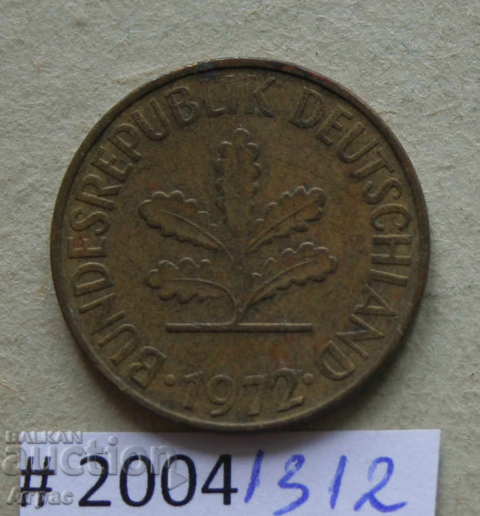 10 pfennig 1972 G - Γερμανία με τιμή € 0.20 | 0.39 BGN