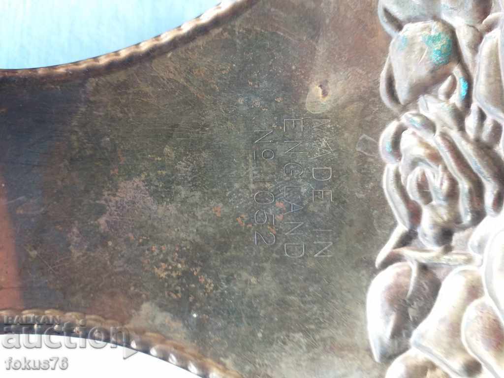 Auction OLD ENGLISH BRASS CANDLEHOLDER FOR WALL WITH MARKINGS - BZC Auction OLD ENGLISH BRASS CANDLEHOLDER FOR WALL WITH MARKINGS - BZC