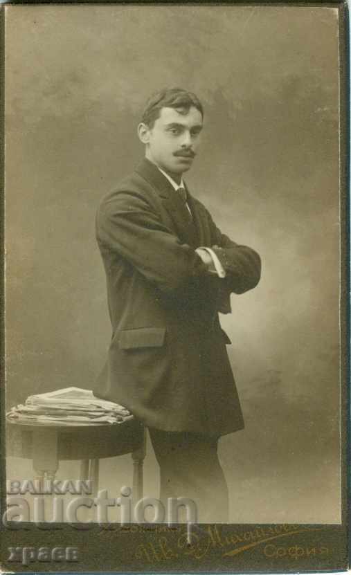OLD PHOTOGRAPH - CARDBOARD - IVAN MIHAILOV – SOFIA - M1756 OLD PHOTOGRAPH - CARDBOARD - IVAN MIHAILOV – SOFIA - M1756