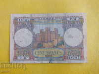 100 франка 1952г Мароко