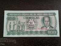 Banknote - Mozambique - 100 UNC labels 1989