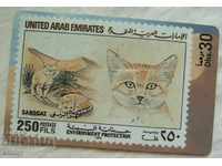 Phonecard United Arab Emirates UAE cat