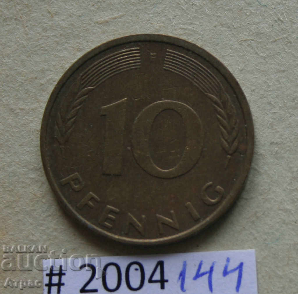 10 pfennig 1981 F - Γερμανία
