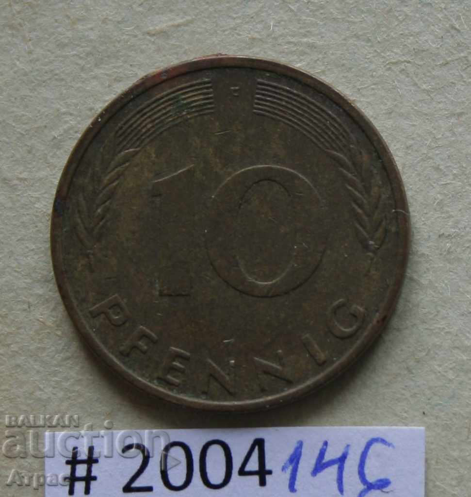 10 pfennig 1981 F - Germania
