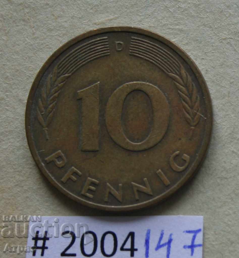 10 pfennig 1982 D - Germany