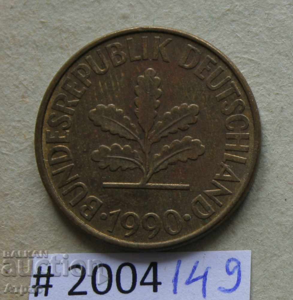 10 pfennig 1990 F - Γερμανία με τιμή € 0.20 | 0.39 BGN