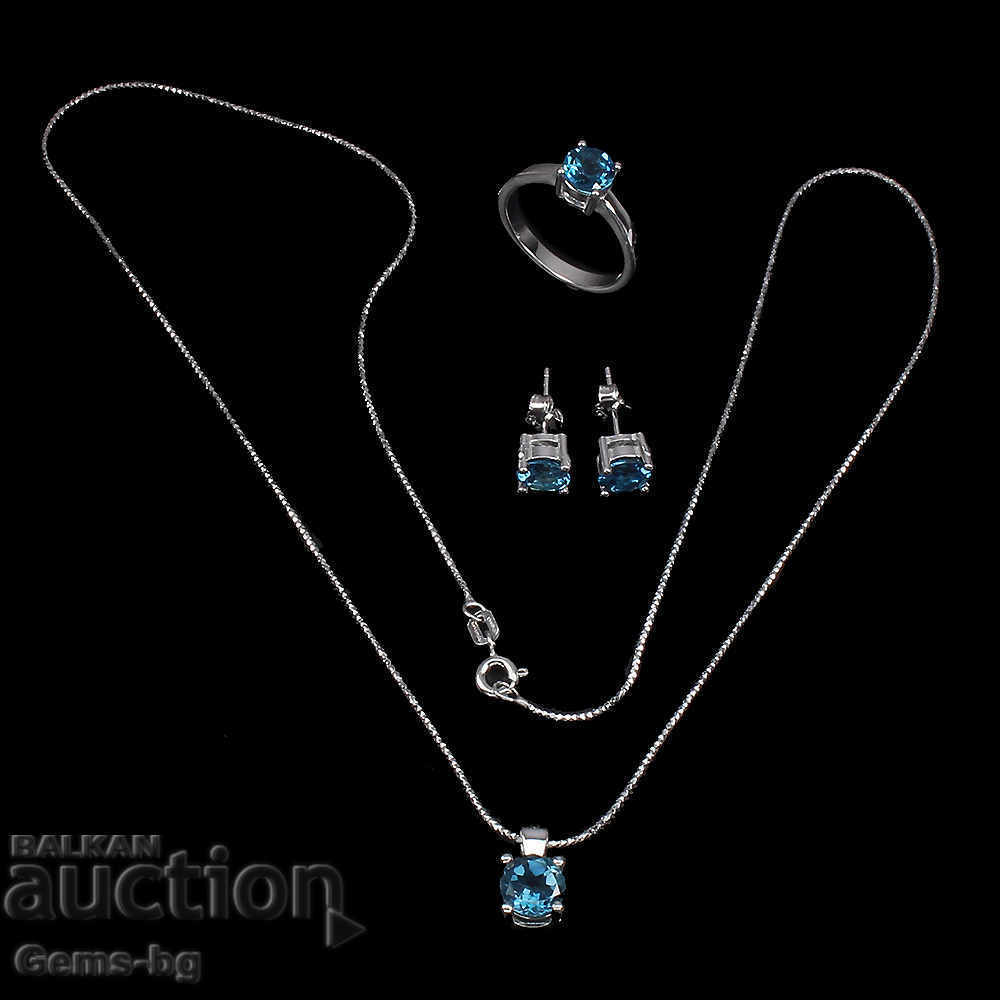 Auction Set with natural topaz Auction Set with natural topaz