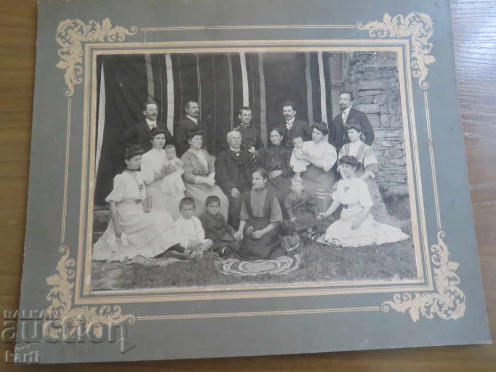 СТАРА ФОТОГРАФИЯ - КАРТОН - ГОЛЯМА - ОТЛИЧНА