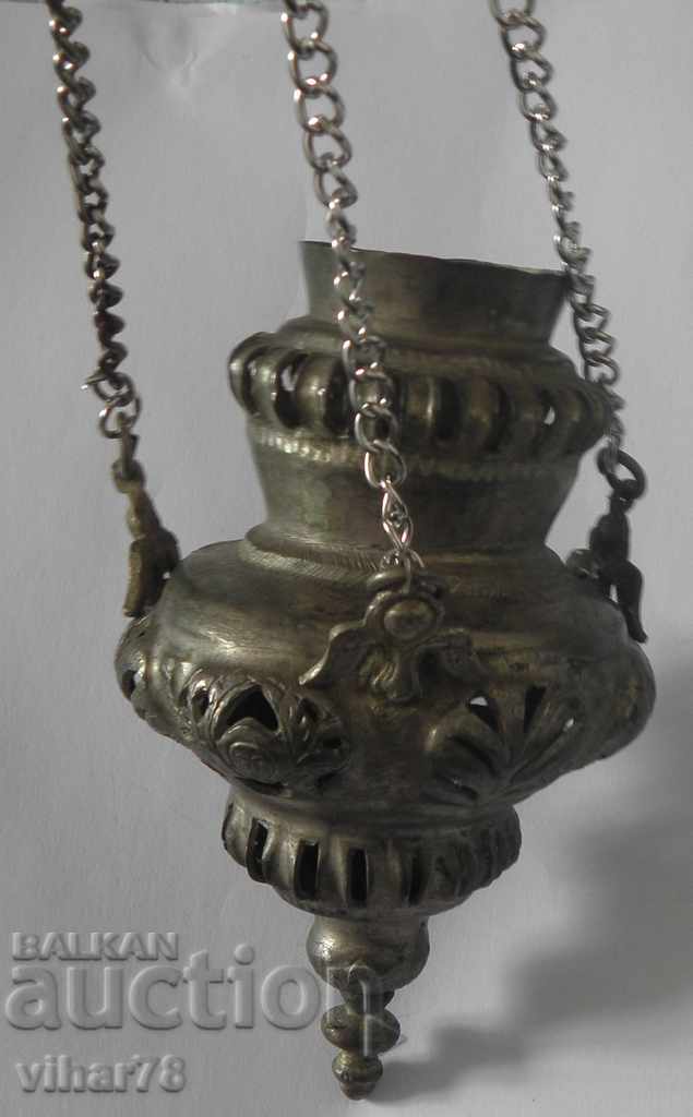 Ancient Revival Forged Silver Chandelier