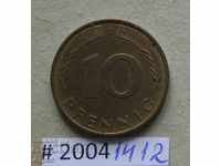 10 pfennig 1992 D - Γερμανία