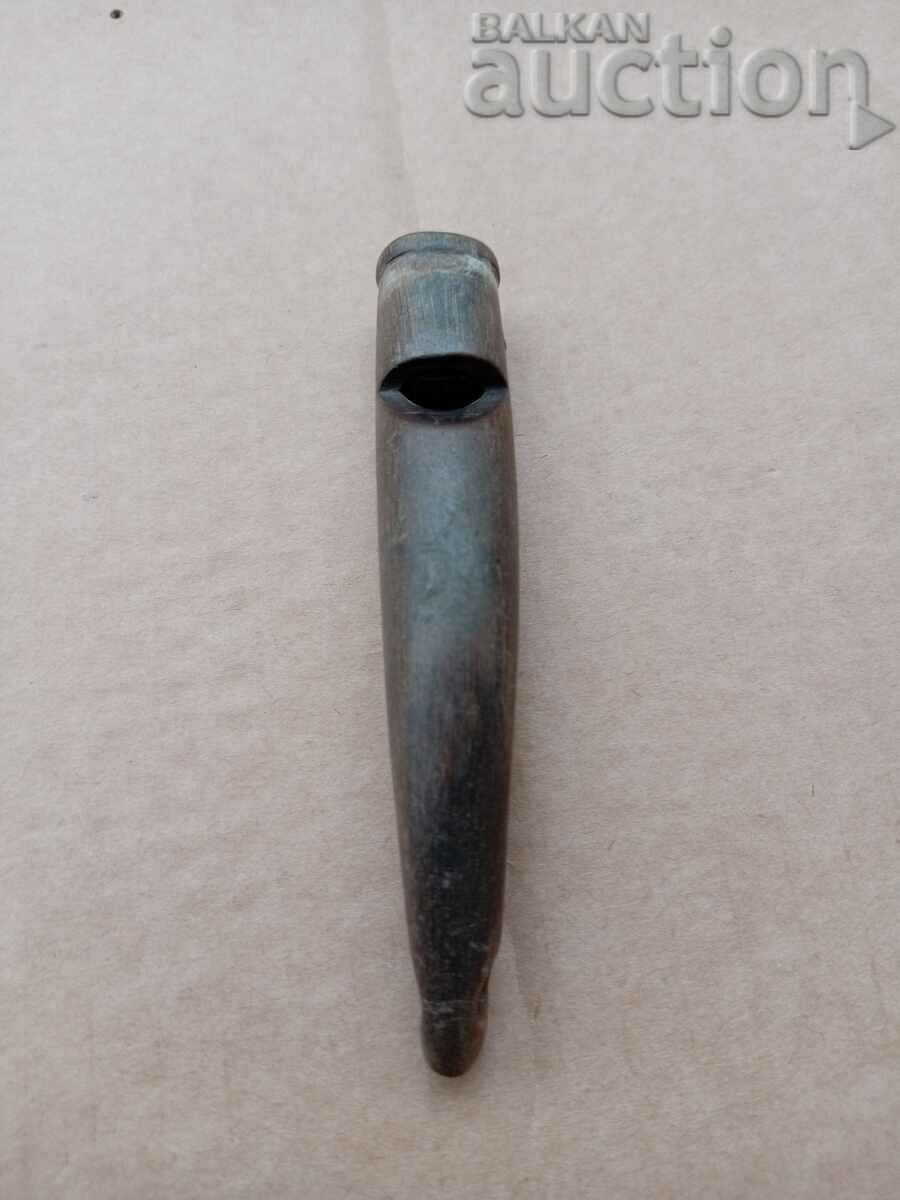 Аукцион старинна военна полицейска свирка кост рог Аукцион старинна военна полицейска свирка кост рог