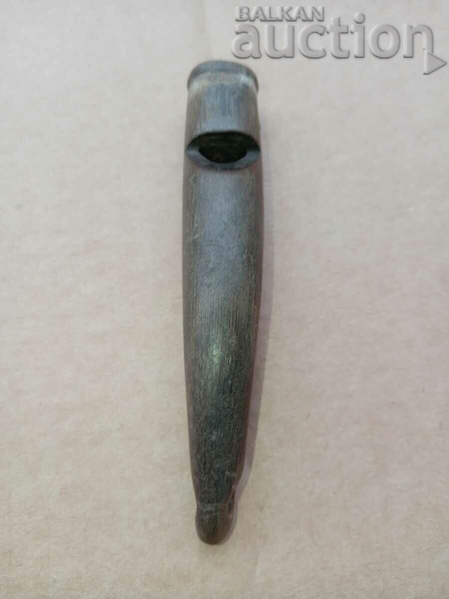 Доставка на старинна военна полицейска свирка кост рог Доставка на старинна военна полицейска свирка кост рог