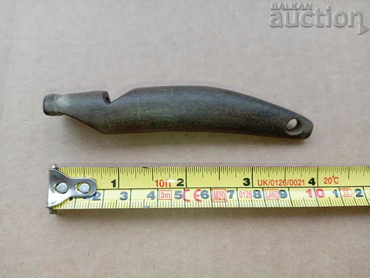 старинна военна полицейска свирка кост рог - 6 старинна военна полицейска свирка кост рог - 6