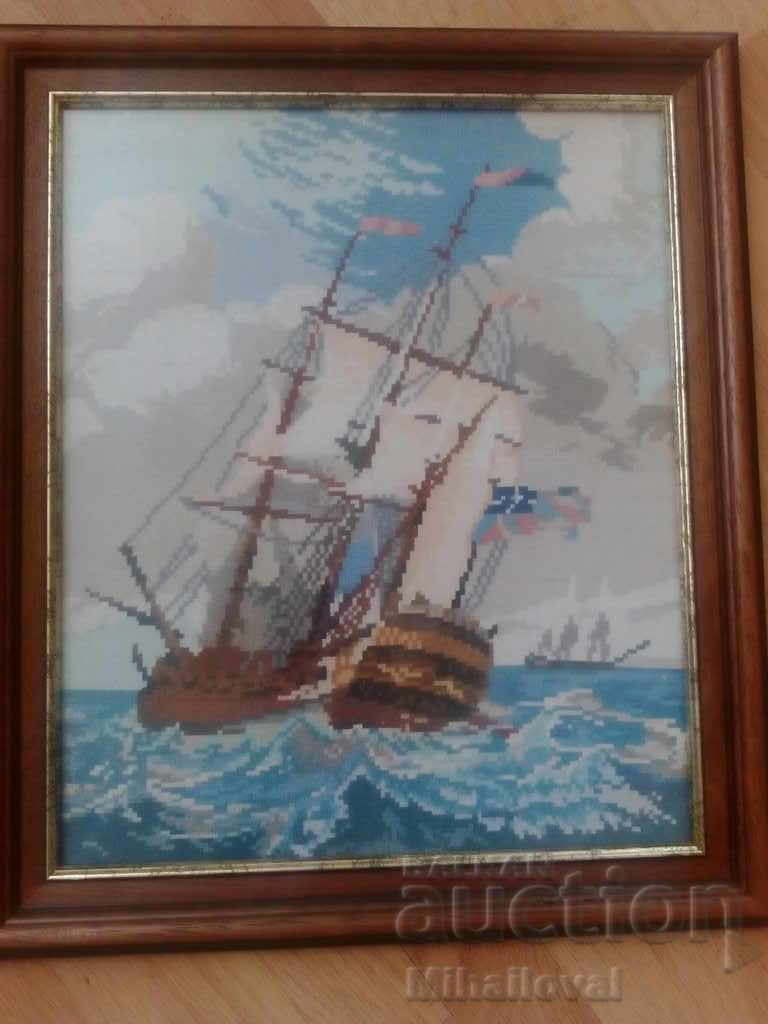 Tapestry "The Little Frigate" with price 185.00 BGN | € 94.59 Tapestry "The Little Frigate" with price 185.00 BGN | € 94.59