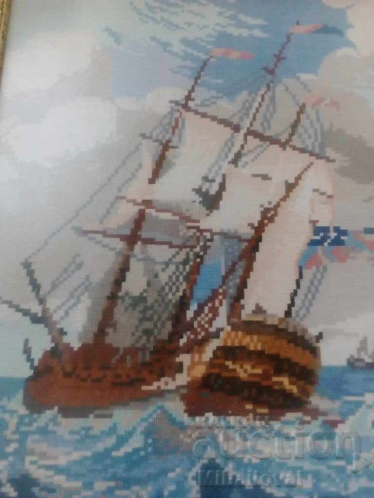 Auction Tapestry "The Little Frigate" Auction Tapestry "The Little Frigate"