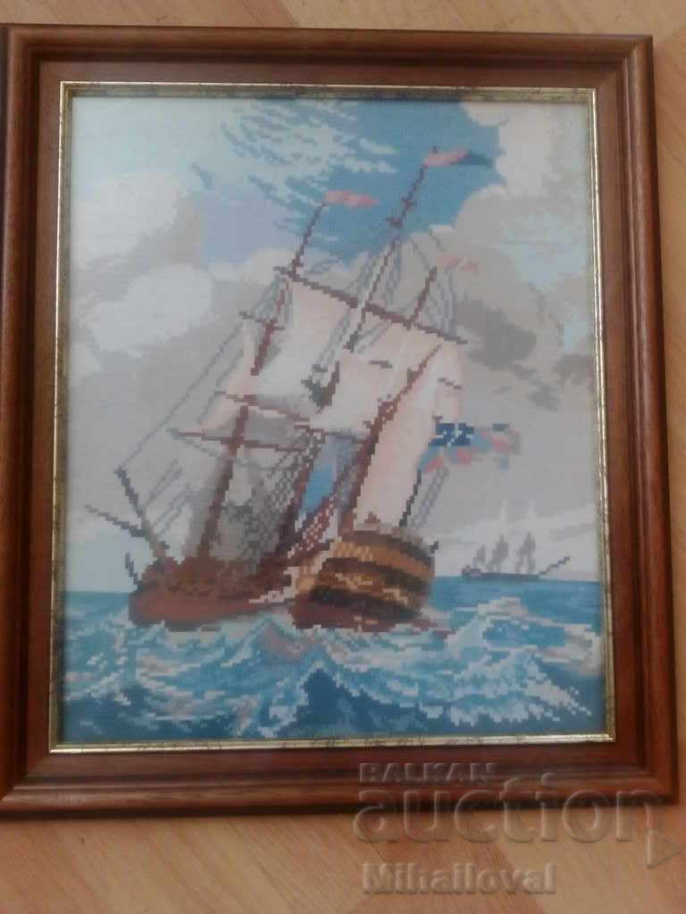 Delivery of Tapestry "The Little Frigate" Delivery of Tapestry "The Little Frigate"