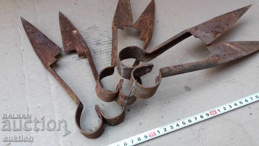 SET OF 3 SHEARS FOR SHEARING SHEEP FORGED REVIVAL - 7 SET OF 3 SHEARS FOR SHEARING SHEEP FORGED REVIVAL - 7