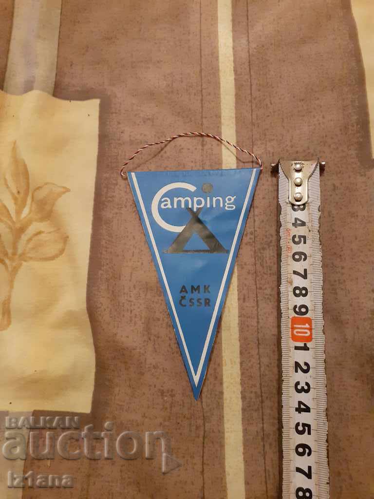 Old flag Camping AMK CSSR, Czechoslovakia with price 6.00 BGN | € 3.07 Old flag Camping AMK CSSR, Czechoslovakia with price 6.00 BGN | € 3.07