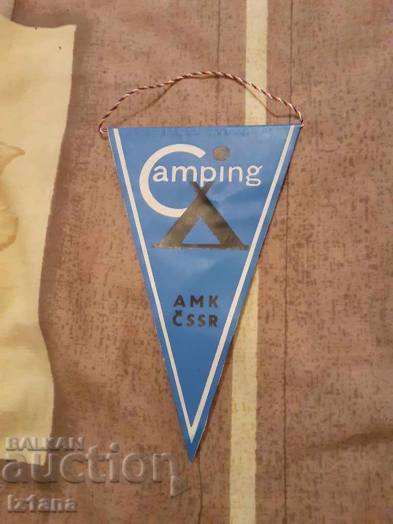 Old flag Camping AMK CSSR, Czechoslovakia Old flag Camping AMK CSSR, Czechoslovakia