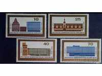 GDR 1965 Anniversary/Buildings Two series MNH