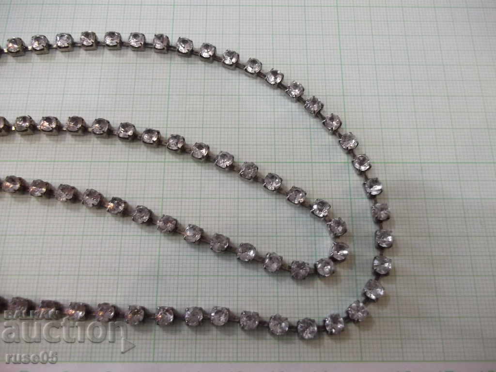 Аукцион Гердан с бели камъни Аукцион Гердан с бели камъни