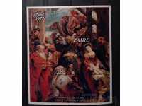 Zaire / Congo, RD 1977 Religie / Crăciun / Picturi Bloc 125 € MNH