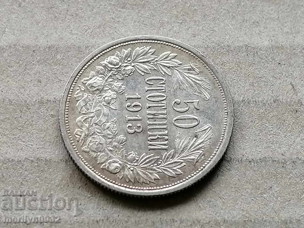Delivery of Silver 50 stotinki 1913 silver coin Delivery of Silver 50 stotinki 1913 silver coin