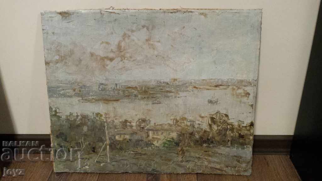 Auction LANDSCAPE PAINTING 1990 (OIL PAINTS, CANVAS) TENYO ZHELEV Auction LANDSCAPE PAINTING 1990 (OIL PAINTS, CANVAS) TENYO ZHELEV