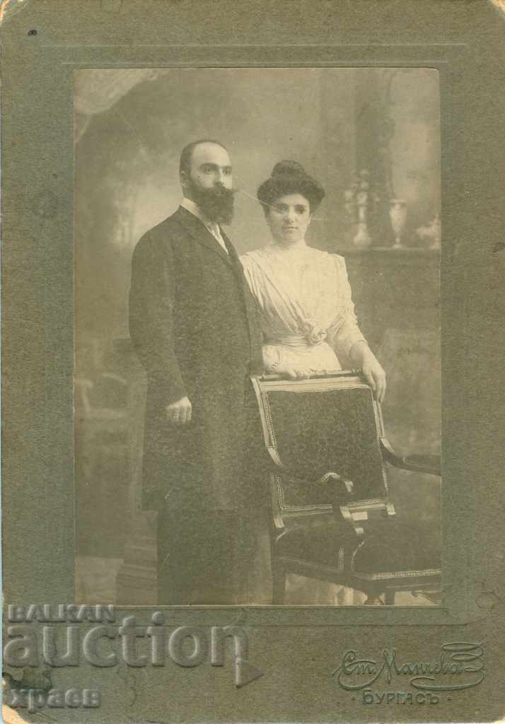 OLD PHOTOGRAPHY - CARDBOARD - ST. MANCHEVA - BURGAS - G095 OLD PHOTOGRAPHY - CARDBOARD - ST. MANCHEVA - BURGAS - G095