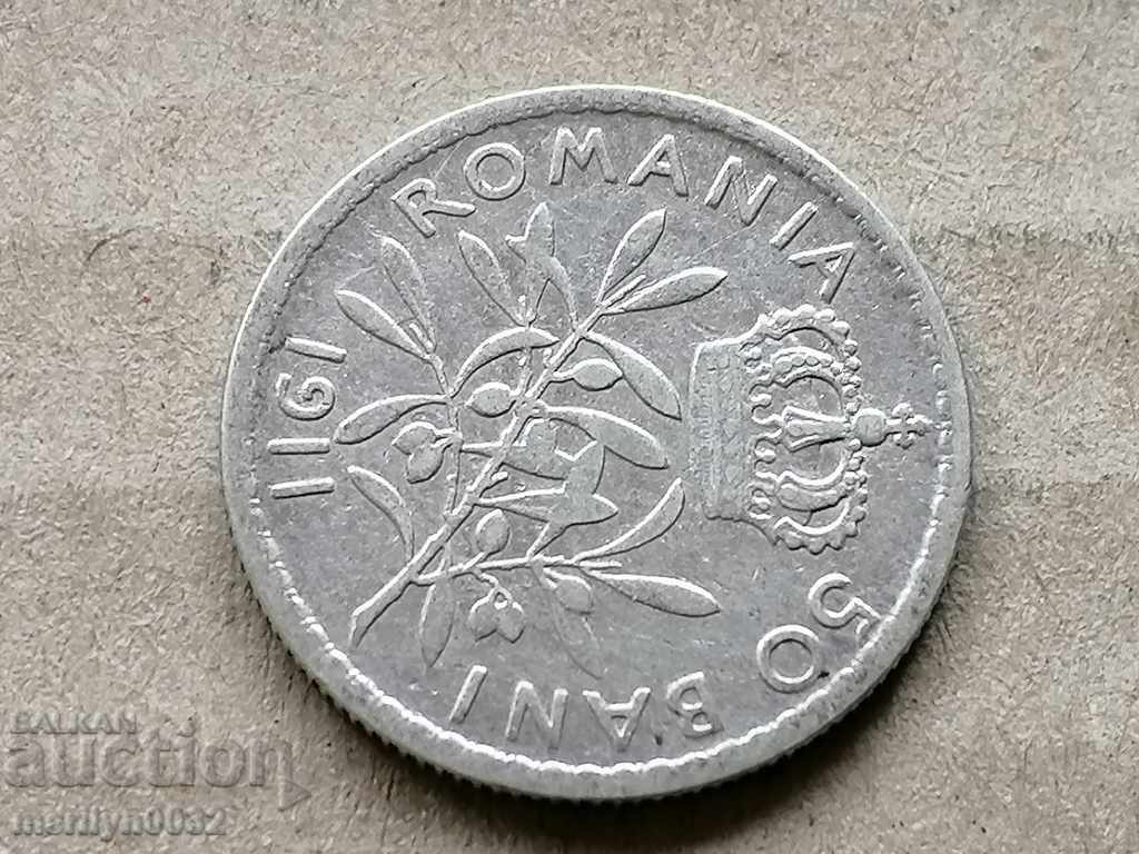 Silver 50 Bani 1911 Silver Coin Romania with price 39.00 BGN | € 19.94 Silver 50 Bani 1911 Silver Coin Romania with price 39.00 BGN | € 19.94