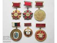 Lot Soc NRB medals badges badges awards OSO DOT GO MNO