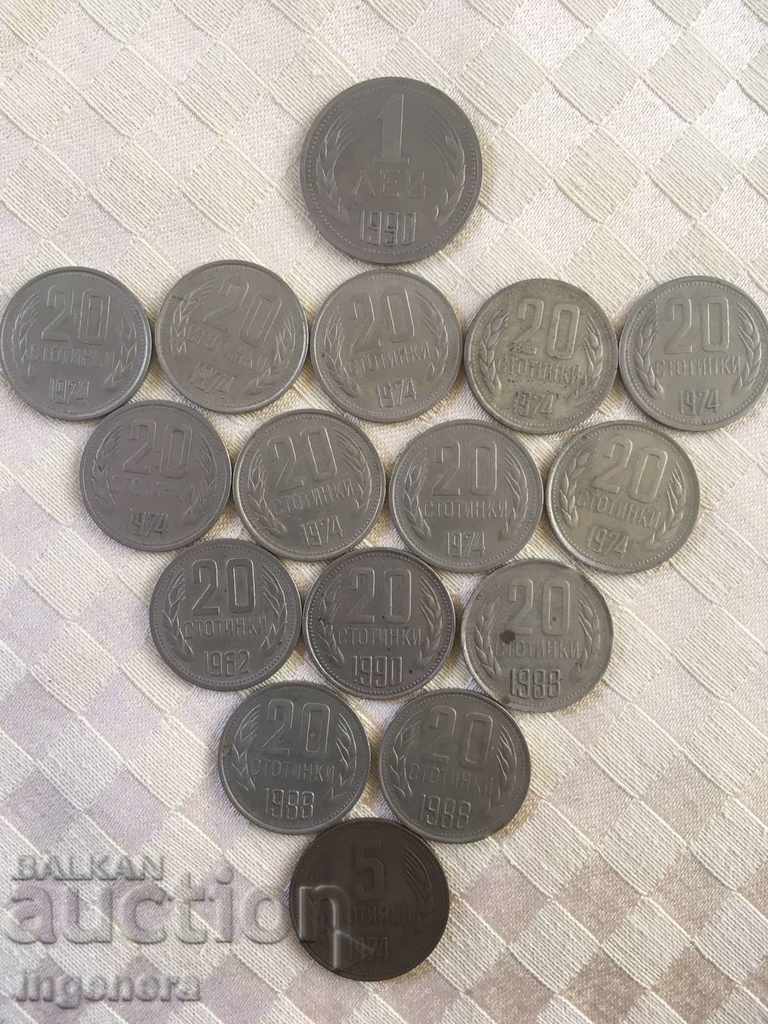 COIN COINS-1962,1974,1988,1990-16 BR
