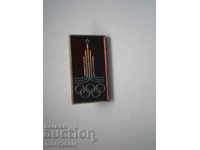 BADGE MOSCOW 1980 OLYMPICS