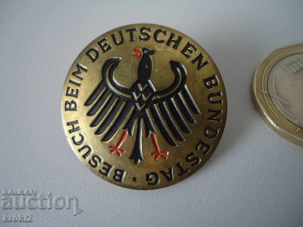 Veche insignă militară germană din bronz Veche insignă militară germană din bronz