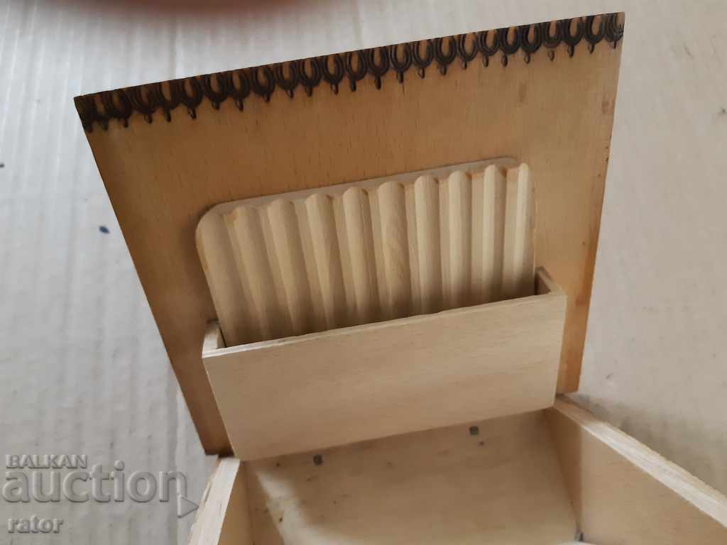 Old wooden cigarette case, tobacco box, cigarette box - 6 Old wooden cigarette case, tobacco box, cigarette box - 6