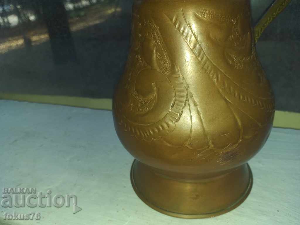 Great wrought copper wine jug copper goblet - 6 Great wrought copper wine jug copper goblet - 6