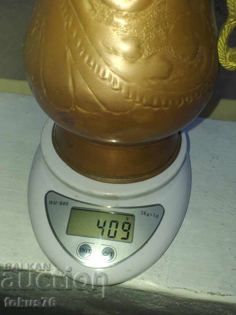 Great wrought copper wine jug copper goblet - 7 Great wrought copper wine jug copper goblet - 7