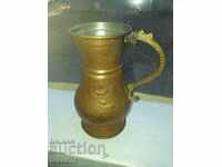 Great wrought copper wine jug copper goblet
