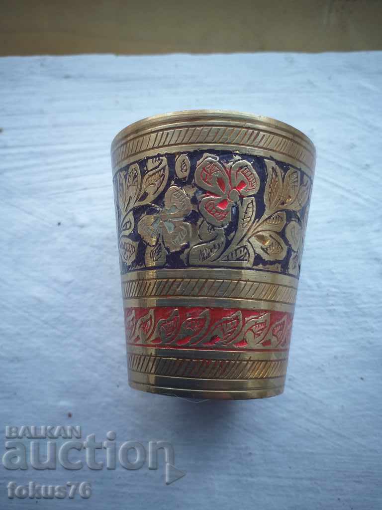 Cup bronze brass enamel with price 17.00 BGN | € 8.69 Cup bronze brass enamel with price 17.00 BGN | € 8.69