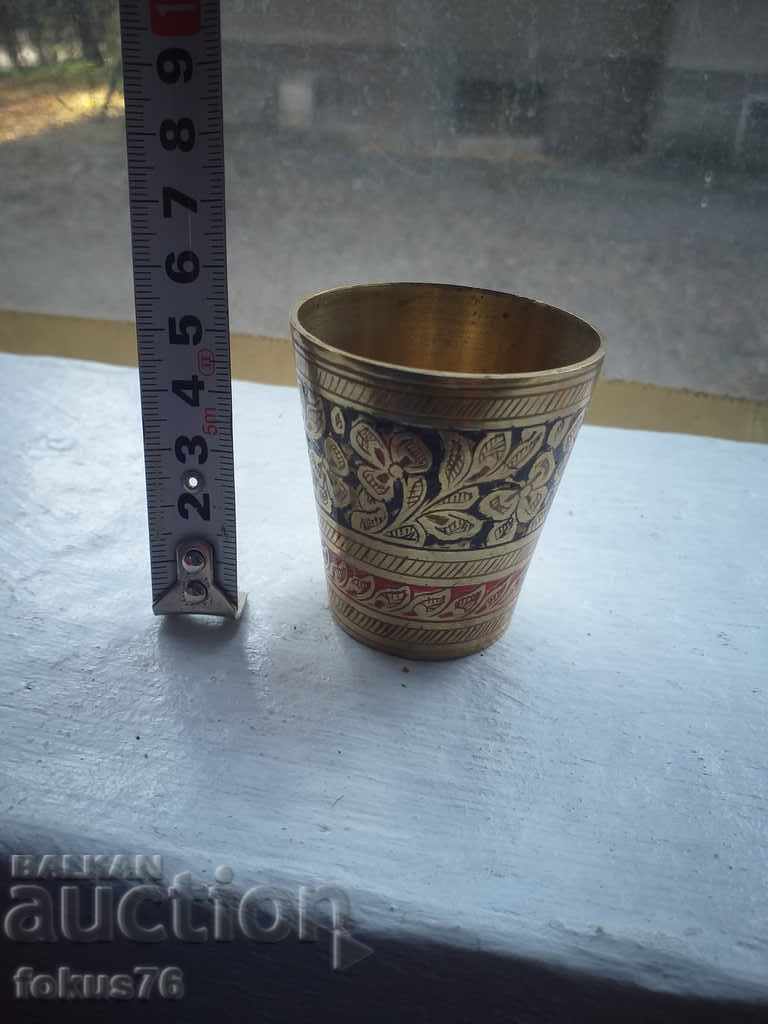 Cup bronze brass enamel - 6 Cup bronze brass enamel - 6