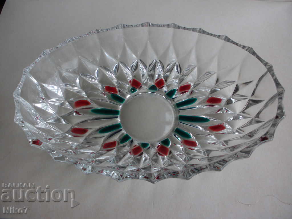 Beautiful German crystal bowl from 1991 - QUELLE ESSEN. with price 44.99 BGN | € 23.00 Beautiful German crystal bowl from 1991 - QUELLE ESSEN. with price 44.99 BGN | € 23.00