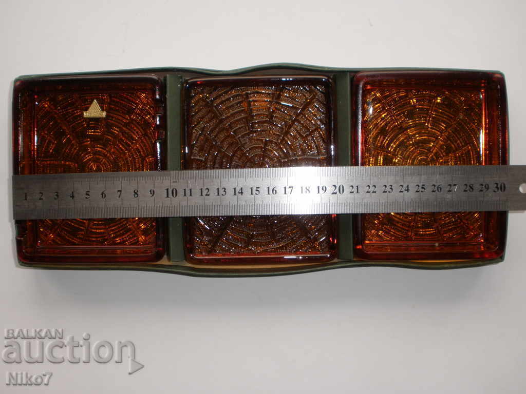 Set of beautiful glass ashtrays "OBERGLAS" -Austria. - 6 Set of beautiful glass ashtrays "OBERGLAS" -Austria. - 6