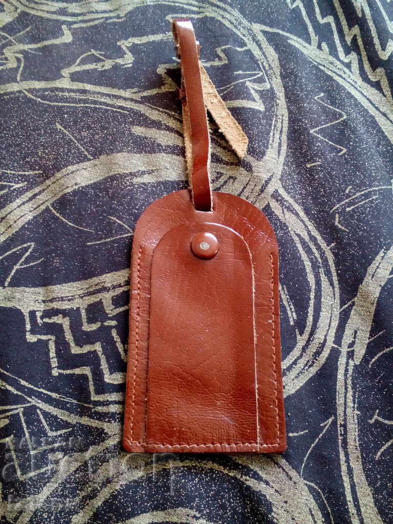 Etichetă de bagaj veche, etichetă