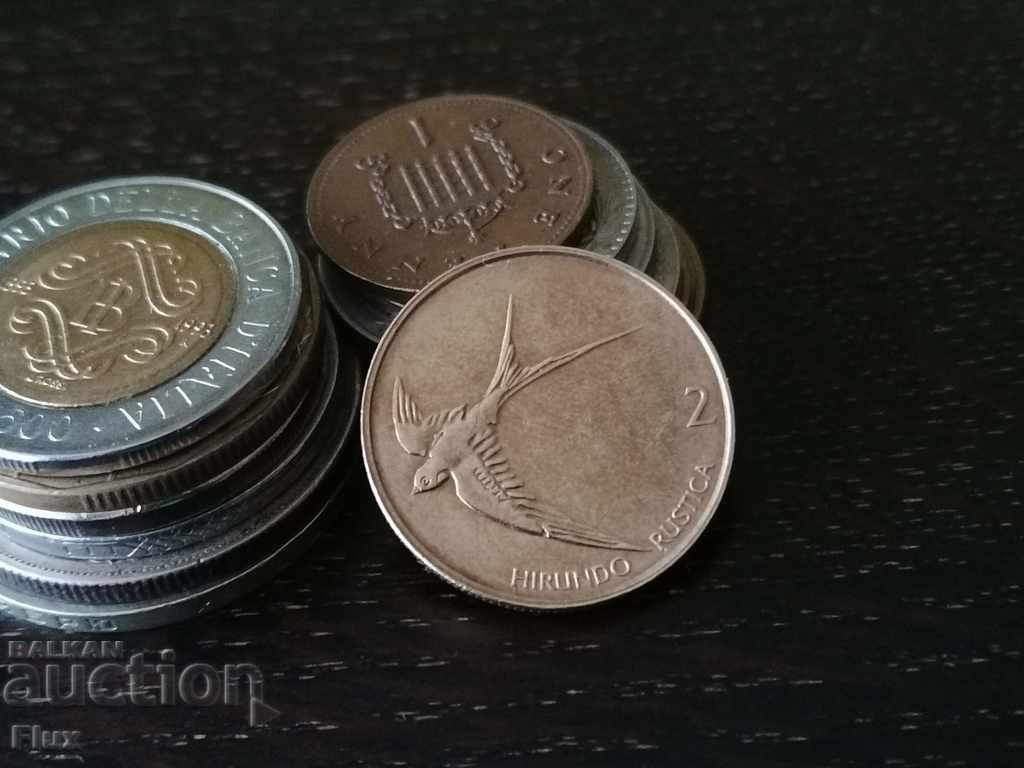 Coin - Slovenia - 2 tolars 2001 with price 1.00 BGN | € 0.51 Coin - Slovenia - 2 tolars 2001 with price 1.00 BGN | € 0.51