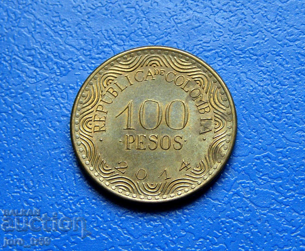 Колумбия Colombia 100 песо /100 Pesos/ 2014 г.