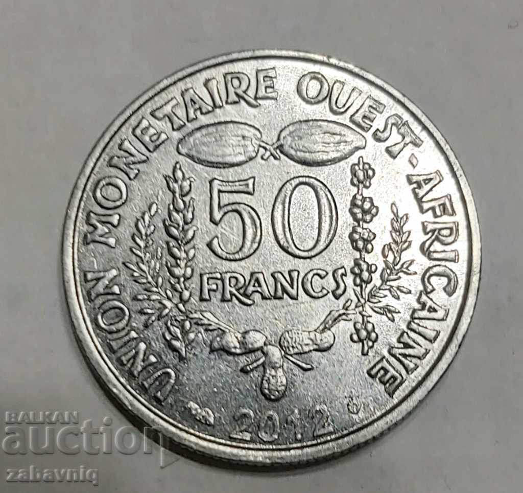 Africa de Vest franceză 50 franci 2012 nou