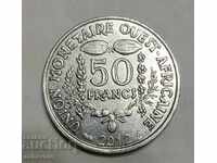 Γαλλική Δυτική Αφρική 50 φράγκα 2012 νέα