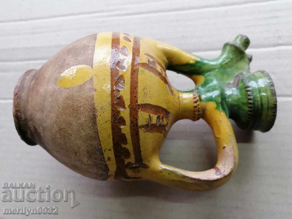 Old Bulgarian krondir, vinegar jar, pitcher, ceramics - 6
